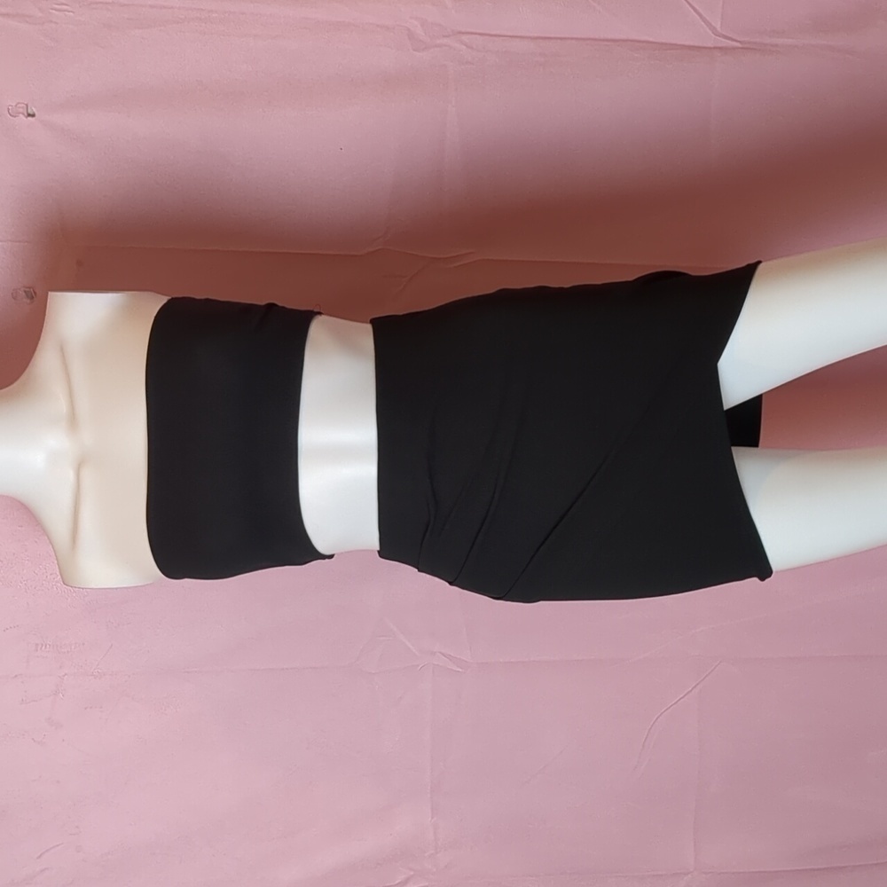 Nasty Gal Wrap Star Skirt and Bandeau Crop Top Set in Black size 2